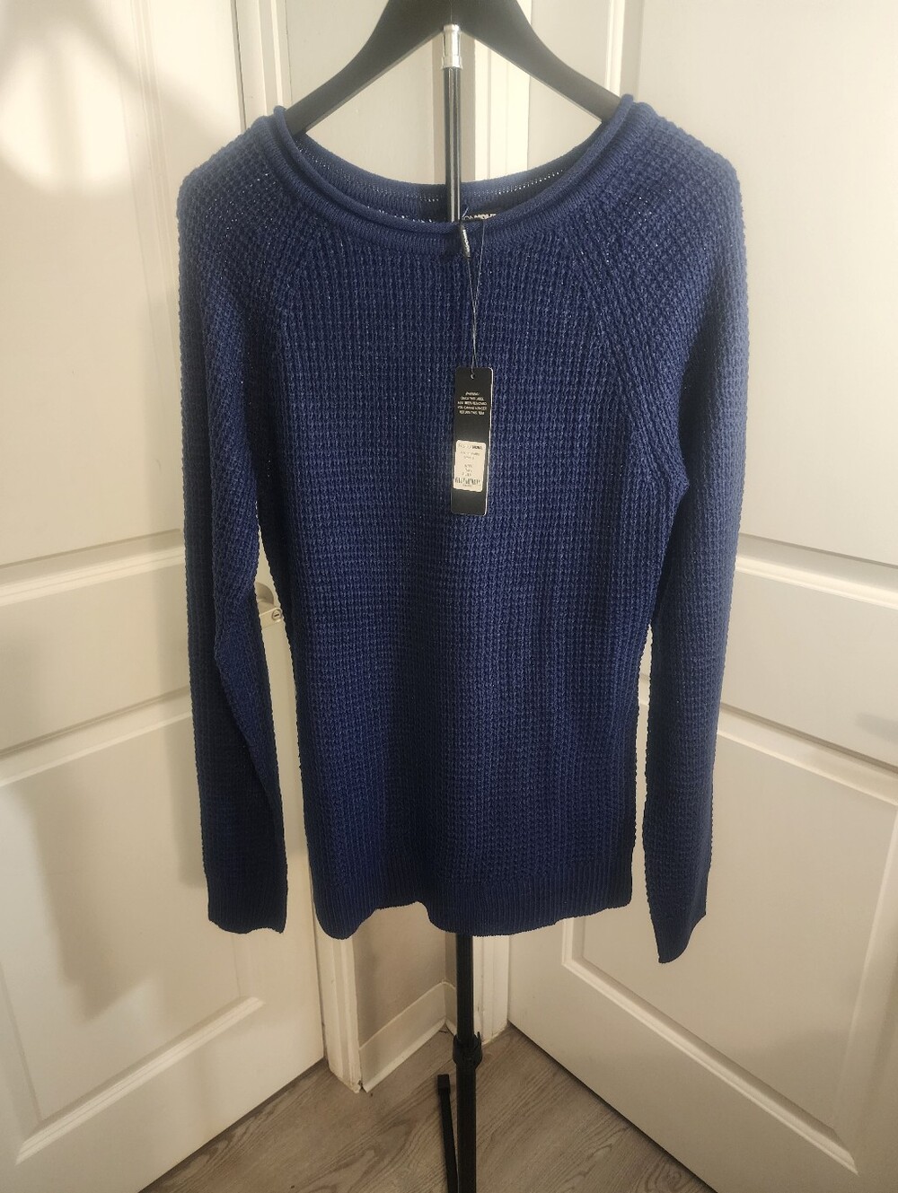 NWT Fashion Nova Ariana Waffle Pullover Sweater Size L
